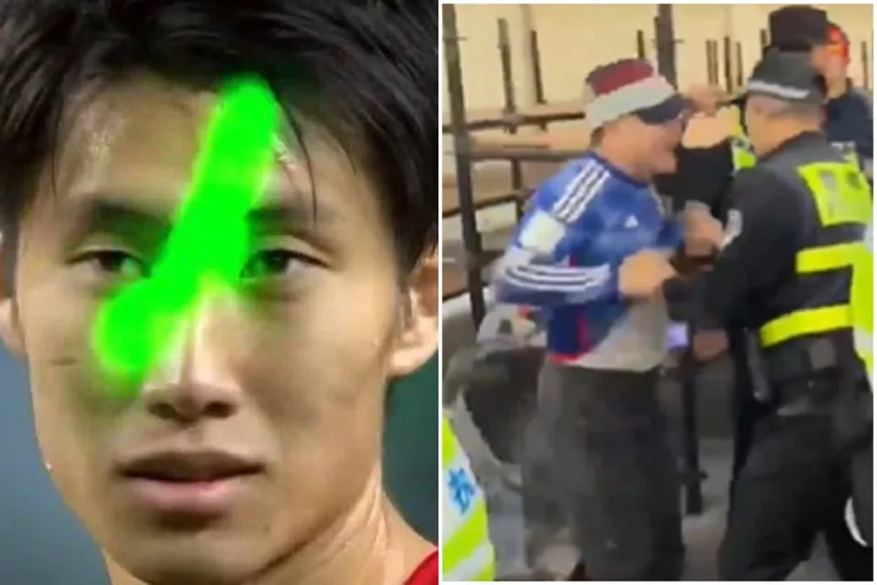 中國戰足球「抗日」大暴走！不只硬脫日本粉絲球衣，用雷射筆照球員、噓國歌。轉至奇摩新聞。